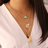 Fashionable beach pendant from pearl, necklace, accessory