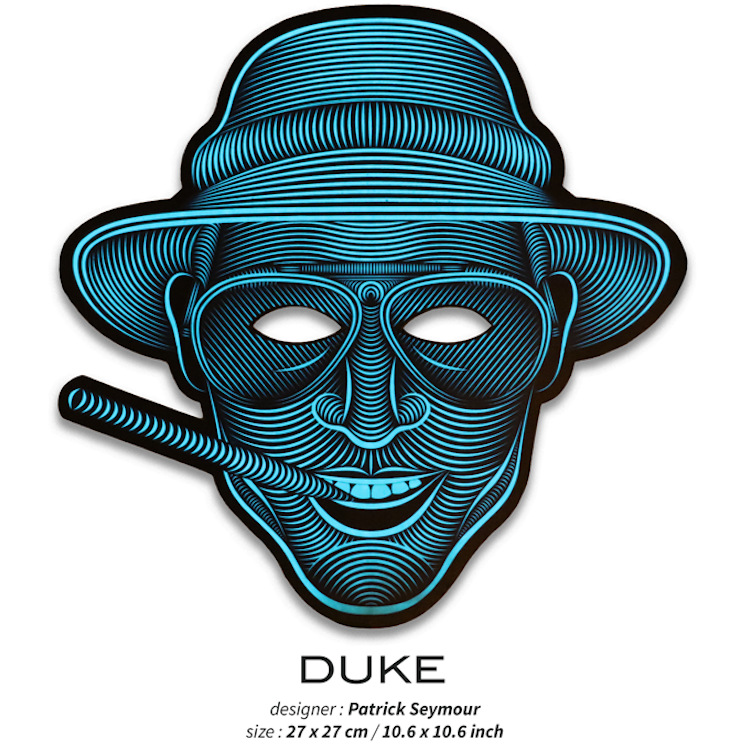 Factory direct sales of Halloween glowing masks, EL cold light masks, thickened street dance party flashing masks.