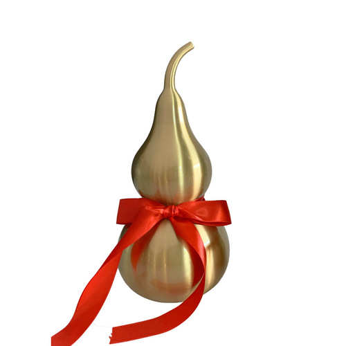 Manufacturer wholesale copper gourd pendant good luck open copper gourd pendant ornaments brass five emperors money car decorations