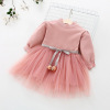 Autumn children's cartoon dress girl's for princess, 2020, Korean style