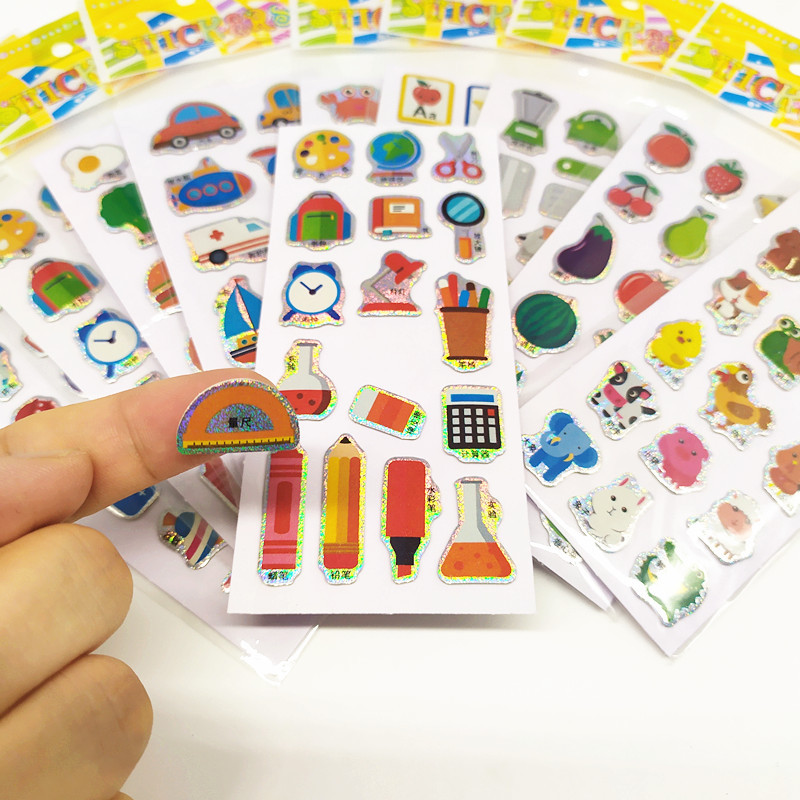 儿童奖励贴纸礼物儿童贴贴纸3D立体泡泡贴童装礼品赠品厂家批发|ms