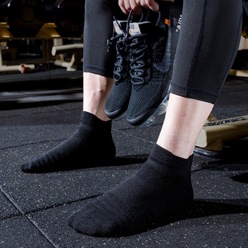 Professional men's sports socks towel bottom boat socks thickened non-slip sweat-absorbent elite basketball socks mid-calf running wholesale