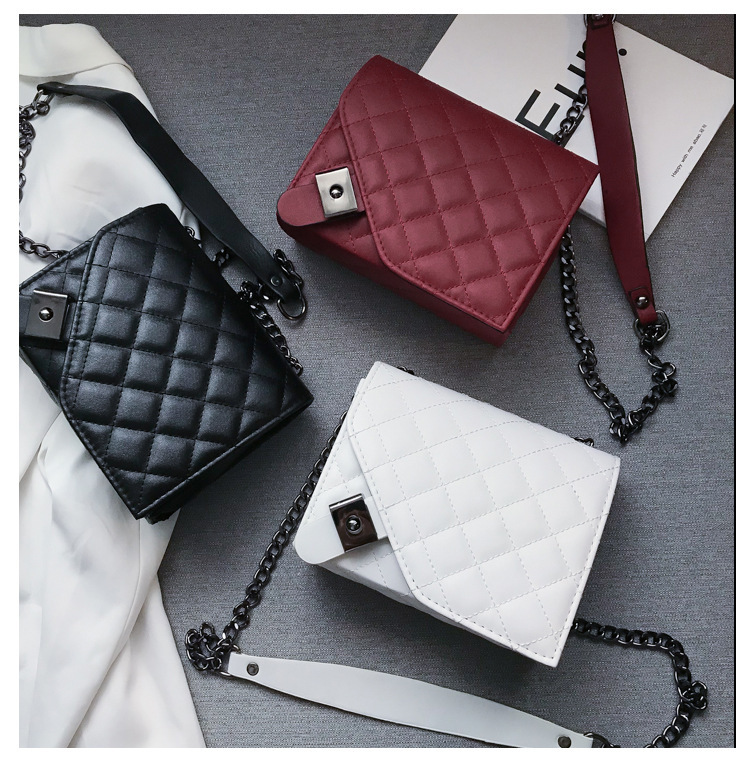 chic small bag female 2019 new Korean ve...