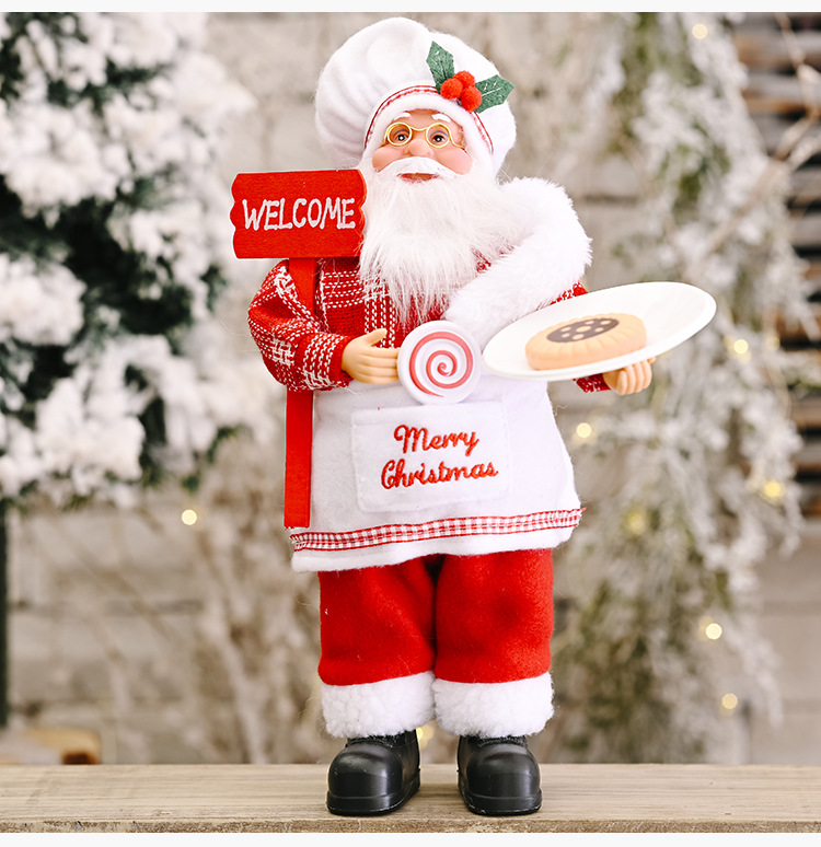 Weihnachtsfeier Dekoration Stehende Haltung Santa Claus Puppe display picture 7