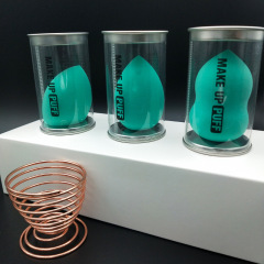 馬口鐵盒裝美妝蛋單個裝不吃粉化妝蛋PU海綿蛋粉撲超柔巨軟彩妝蛋