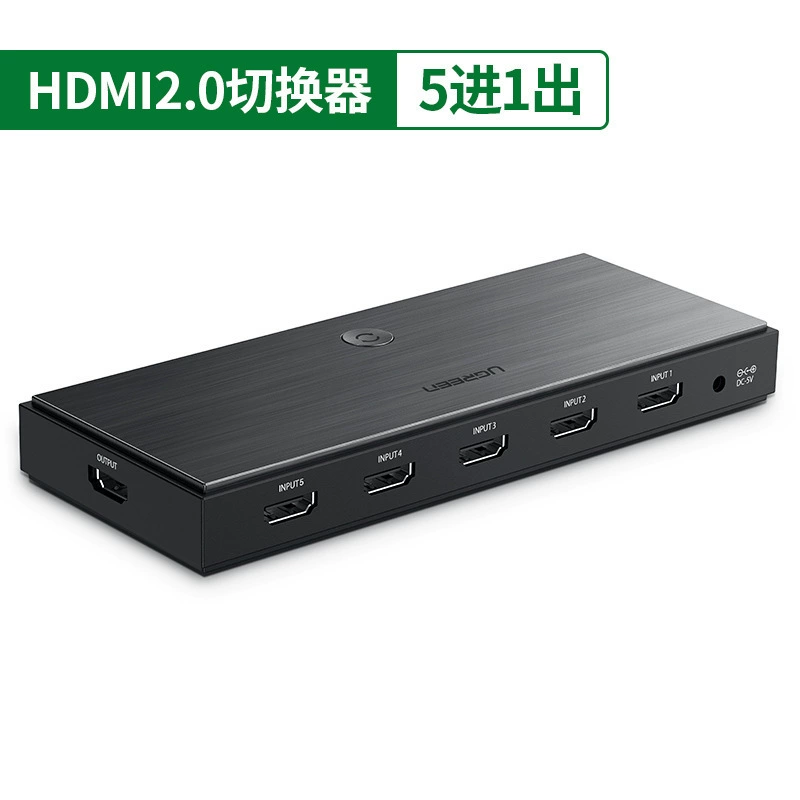 Зеленый HDMI- переключатель Union 2.0 Три входа/выхода конвертер HD 4K для ТВ, экрана, заметки, дивиденд