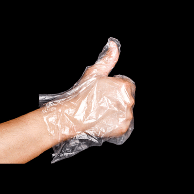 家用餐吃龙虾一次性食品手套透明餐饮美发美容加厚卫生PE薄膜包邮