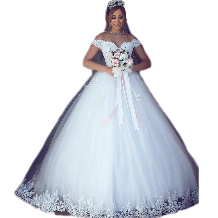 Foreign Trade Bridal Wedding Dress 2025 New One-Shoulder Tail Lace Slimming Look Simple Women's Large Size