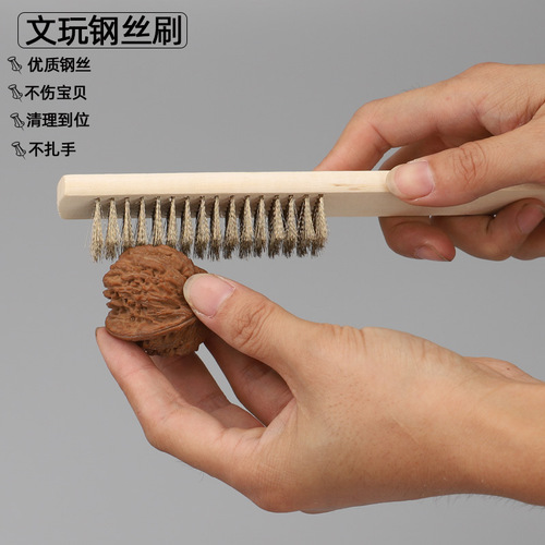 Wire brush rust removal industrial brush iron brush kitchen cleaning literary play wire brush knife brush polishing fish scale brush