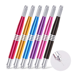 Factory Direct Sale Double-Headed Eyebrow Pen 22mm Korean Style Multifunctional Permanent Makeup Hand Pen