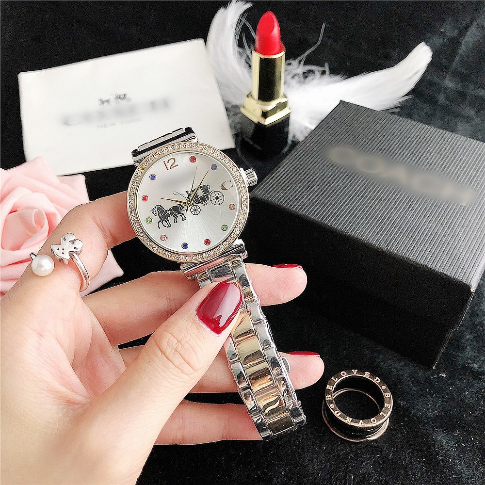 76g Weight Ordinary Glass Mirror Material Fashion Geometric Single Folding Buckle Quartz Women's Watches