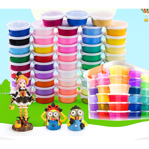 Ultra-light clay 12 colors 24 colors 36 colors non-toxic plasticine color mud space snowflake clay set children's toys