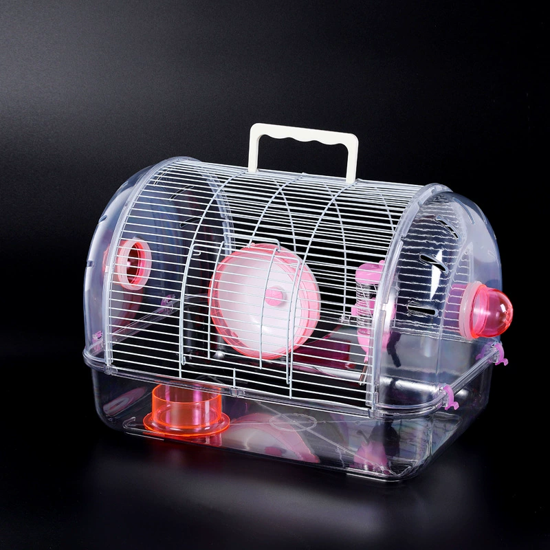 Хомяк клетка прозрачная акриловая клетка прозрачная хомяк внешняя клетка прозрачная ходовая колесо прозрачная кабина