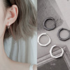 Cute hypoallergenic earrings suitable for men and women, silver 925 sample, Korean style, internet celebrity