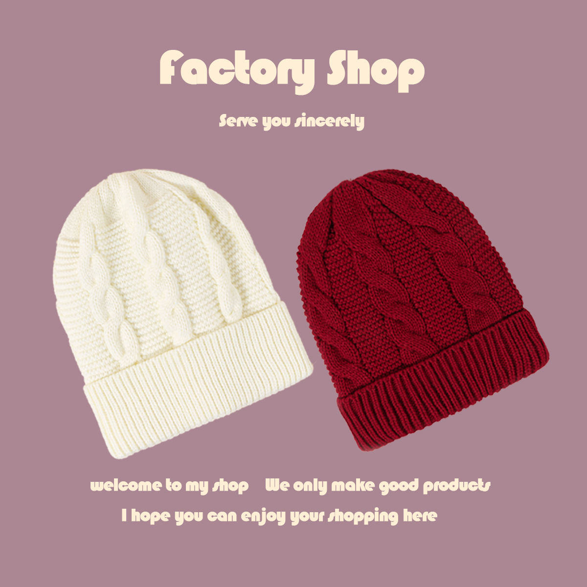 fashion twist woolen hat NSTQ15906