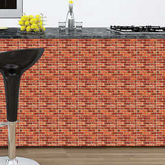 Amazon exclusive 3D wall stickers creative self-adhesive retro brick text 3Dwall panels 30x30
