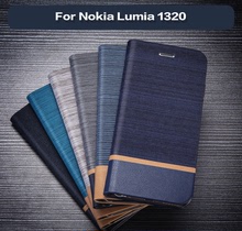 适用适用诺基亚Nokia Lumia 1320帆布三拼手机套保护套
