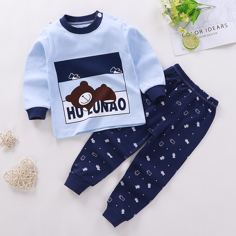 Stripe Polka Dots Cotton Boys Clothing Sets display picture 9