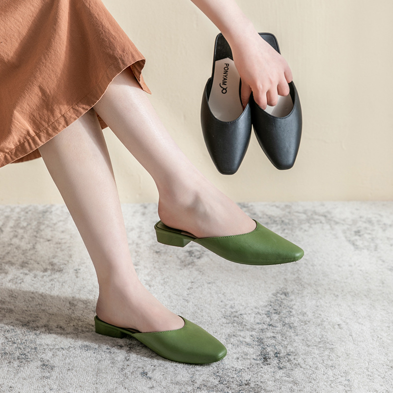 Baotou half slippers female summer wear...