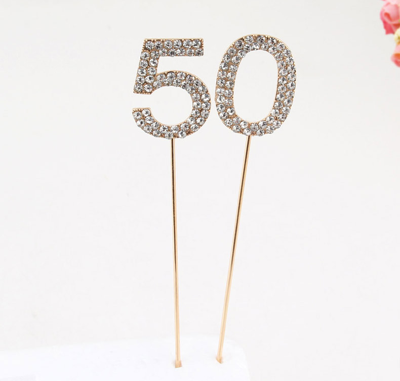 Birthday Number Metal Party Cake Decorating Supplies 1 Piece display picture 1