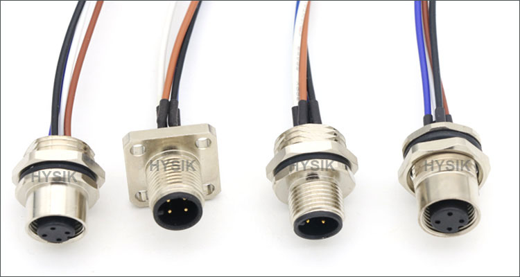 M12 Panel mount connector