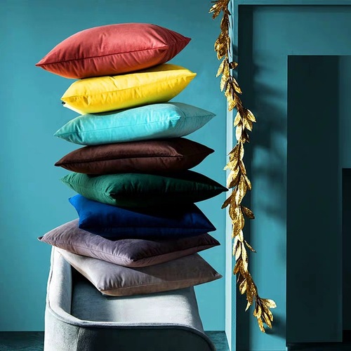 Nordic velvet velvet cushion cover sofa pillow fabric sofa pillow cover bed headrest backrest
