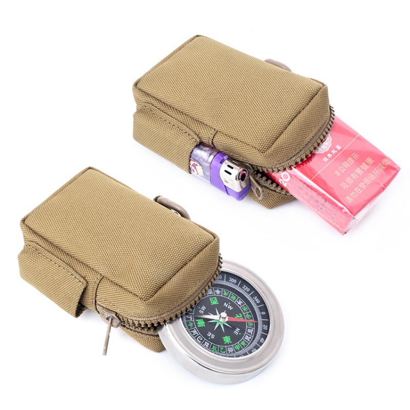 Mini pequeña bolsa de cintura EDC bolsa de cigarrillos multifuncional MOLLE bolsa de accesorios para correr deportes kit clave