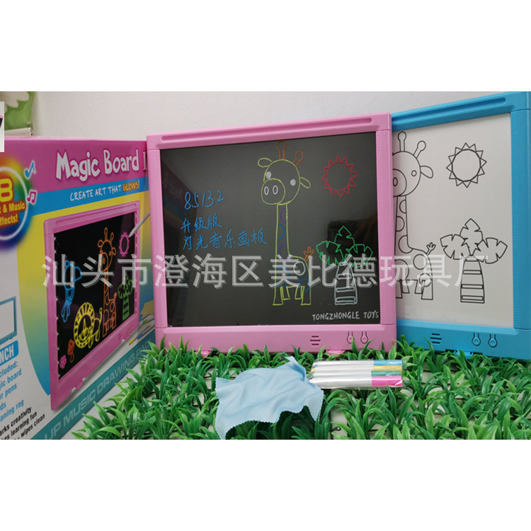 children Educational toys music lighting Drawing board Drawing graffiti board music write Billboard WordPad