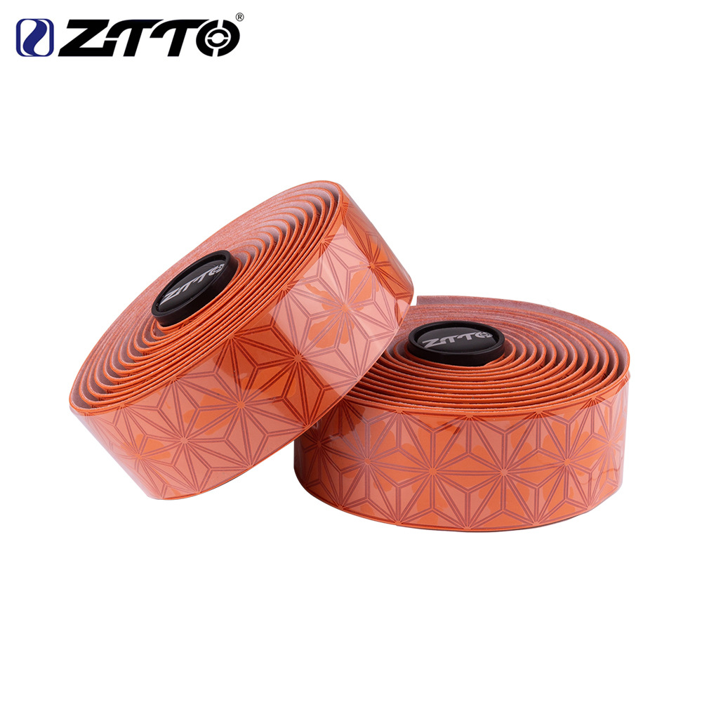 Cinturón de manija de bicicleta de carretera ZTTO cinturón de bicicleta voladora muerta, mango curvo, cinturón de envoltura antideslizante que absorbe el sudor, cinturón de crisantemo de cuero pegajoso