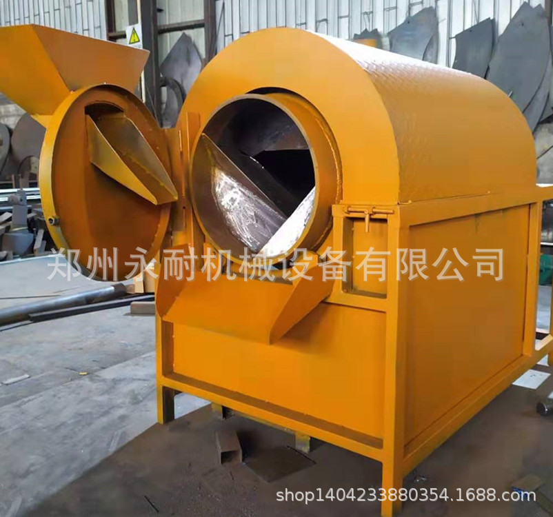 供应电加热炒豆机 不锈钢五谷豆类炒货机 卧式燃气炒豆子机厂家