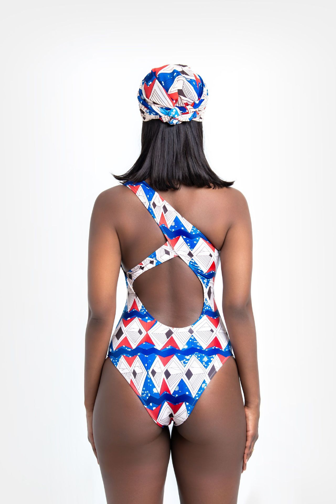 one-shoulder one-piece swimsuit NSHL38184