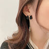 South Korean goods with bow, metal advanced universal earrings, 2020 years, bright catchy style, high-quality style, internet celebrity