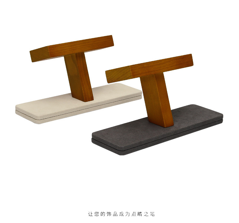 D002-003(07)实木斜面多用展示架(今伟创天猫)详情