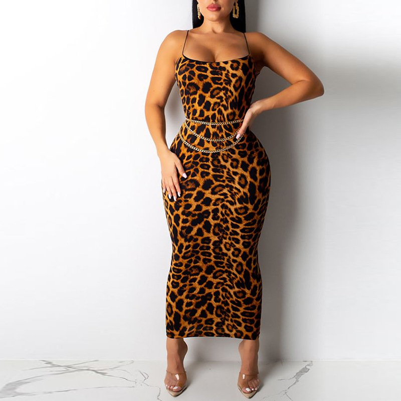 tight cheetah print dress