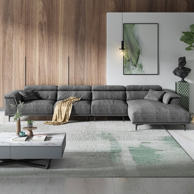 science and technology Busha a living room modern Simplicity Small apartment Northern Europe Down Light extravagance Disposable Fabric art sofa combination