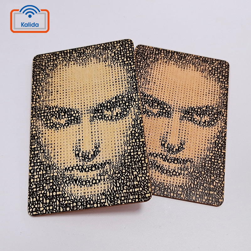 rfid图案激光雕刻竹木质卡NFC智能会员卡酒店旅游rfid智能木头卡