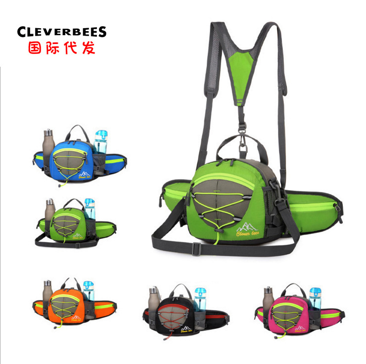 High-capacity waterproof run Outdoor package One shoulder Diagonal multi-function Waist pack Shoulders kettle motion Inclined shoulder bag customized