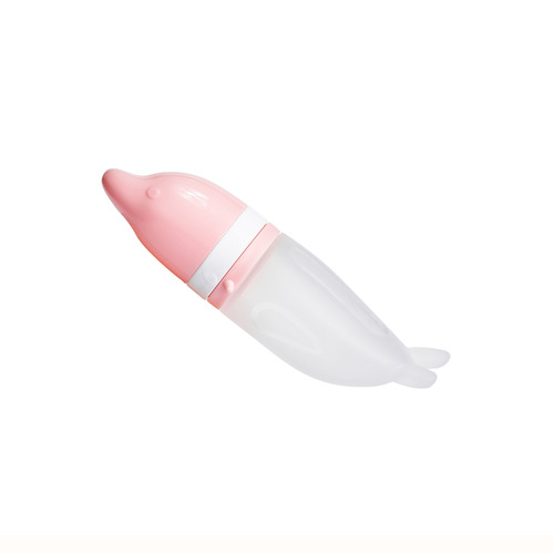 Insili dual-use silicone rice cereal spoon baby fruit and vegetable bite bite bag complementary food spoon squeeze type rice cereal bottle