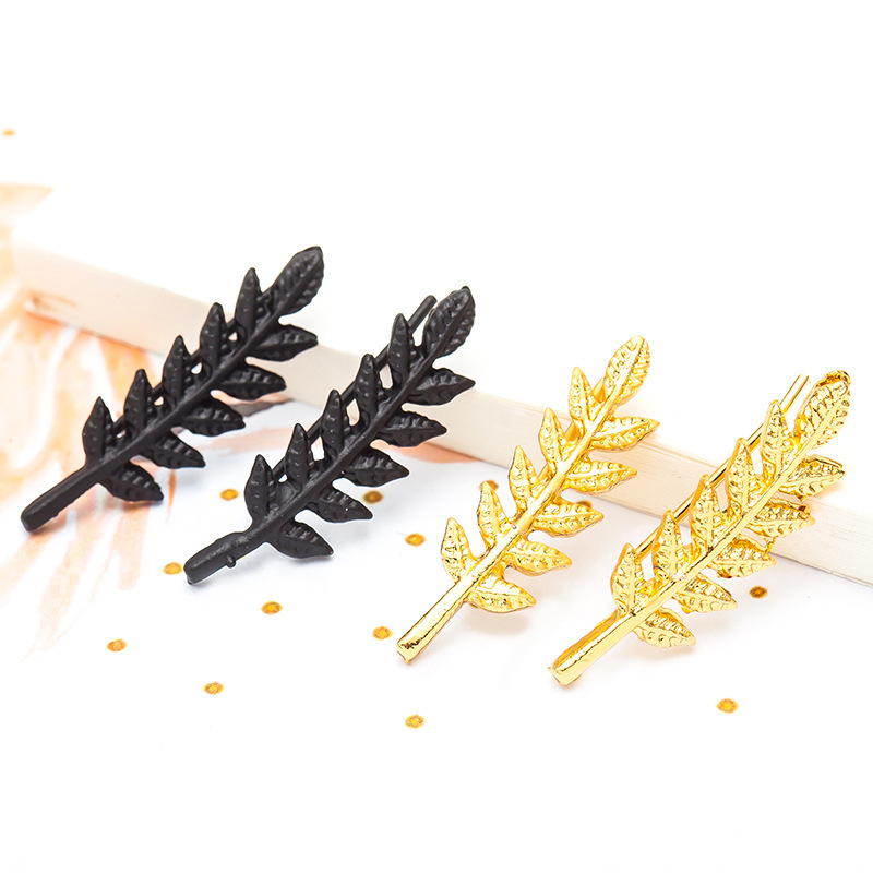 New Fashion Simple Leaf Shaped Leaf Shaped Ear Bone Clip Women Wholesale display picture 2