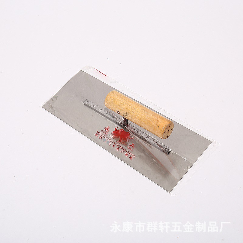 厂家供应八钉油漆泥板 油漆抹子 木柄油漆泥板  8钉油漆铁板21长