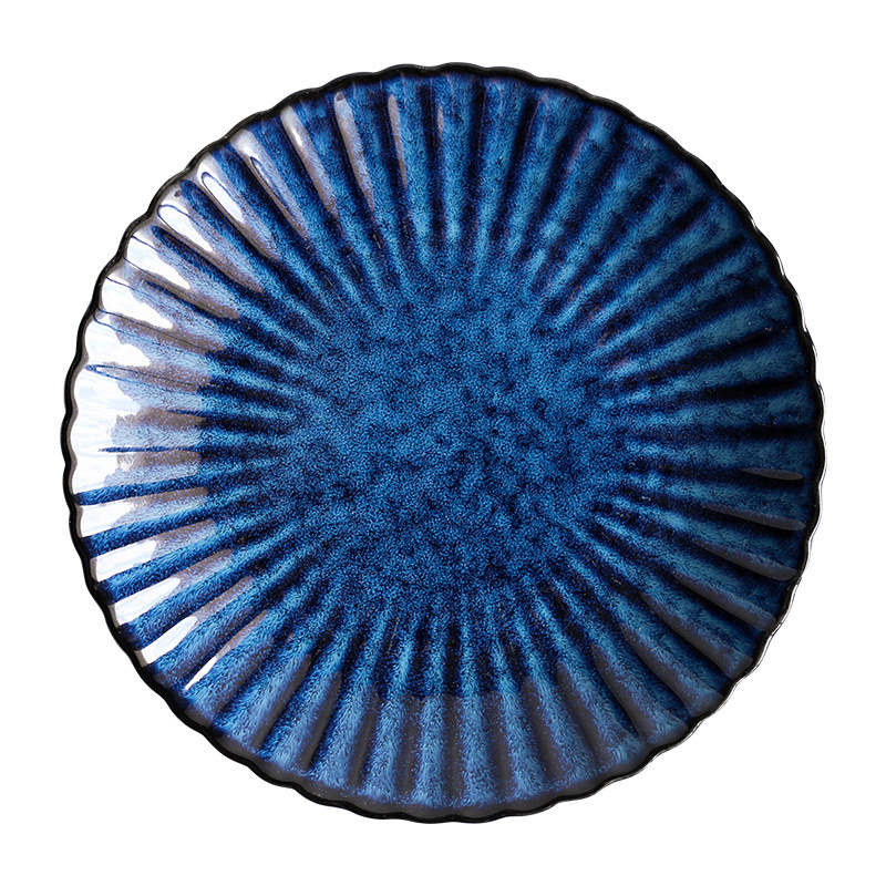 Estilo japonés de la vendimia crisantemo horno tazón y plato traje nórdico hogar tazón plato occidental plato vajilla de cerámica vajilla de regalo