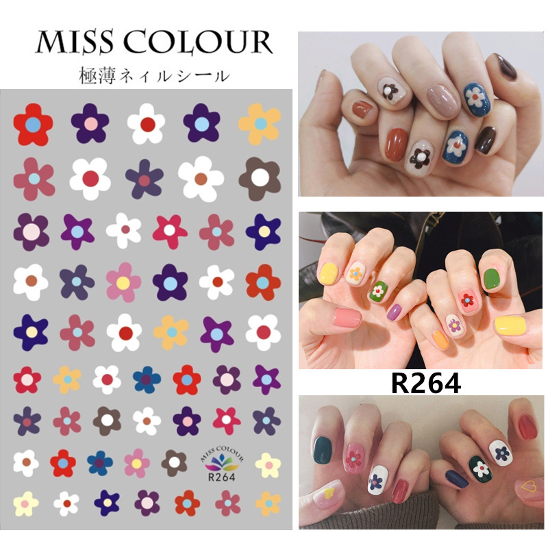 Jin Xuanya's Same Style Small Flower Henna Sticker Chen Qiaoen's Fried Egg Strawberry Nail Sticker Rainbow Fruit Nail Sticker Jin Xuanya's Same Style Small Flower Henna Sticker Chen Qiaoen's Fried Egg Strawberry Nail Sticker Rainbow Fruit Nail Sticker