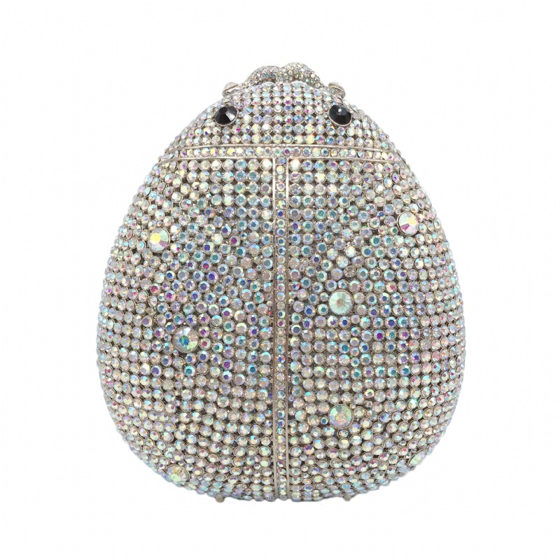 * Fuente transfronteriza de dibujos animados paquetes de diamantes para la cena en forma de escarabajo caja dura llena de paquetes de diamantes bolsas de diamantes de mano para mujeres