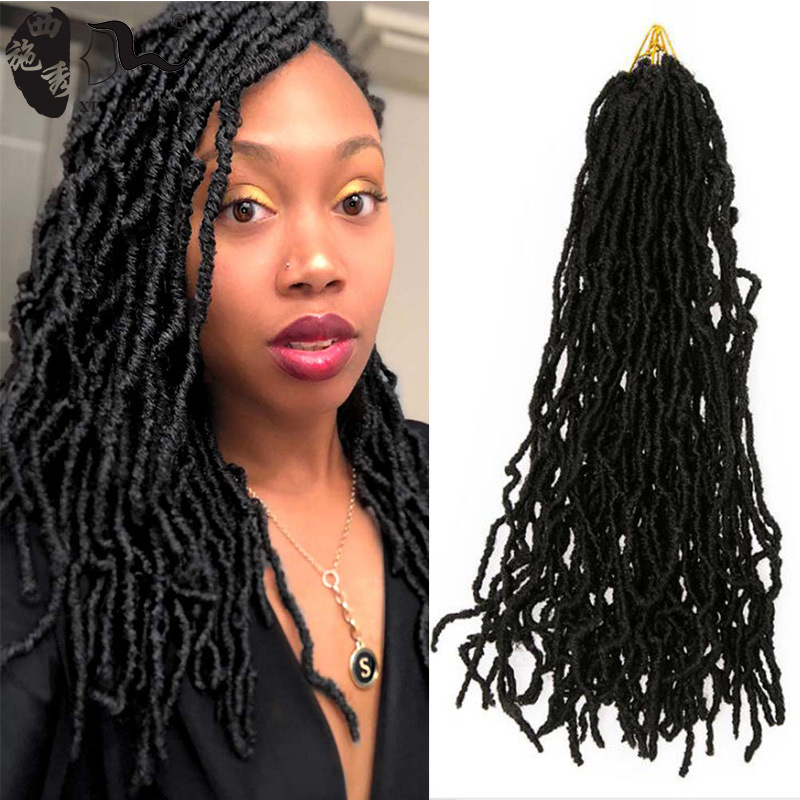 Foreign trade new African dirty braid wig Faux locs Crochet hair 18