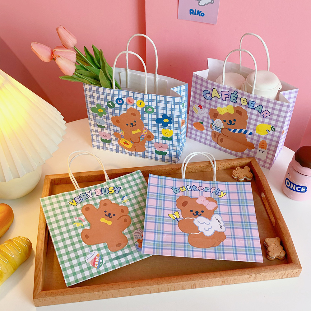 Cute Cartoon Letter Kraft Paper Daily Gift Bags 1 Piece display picture 5