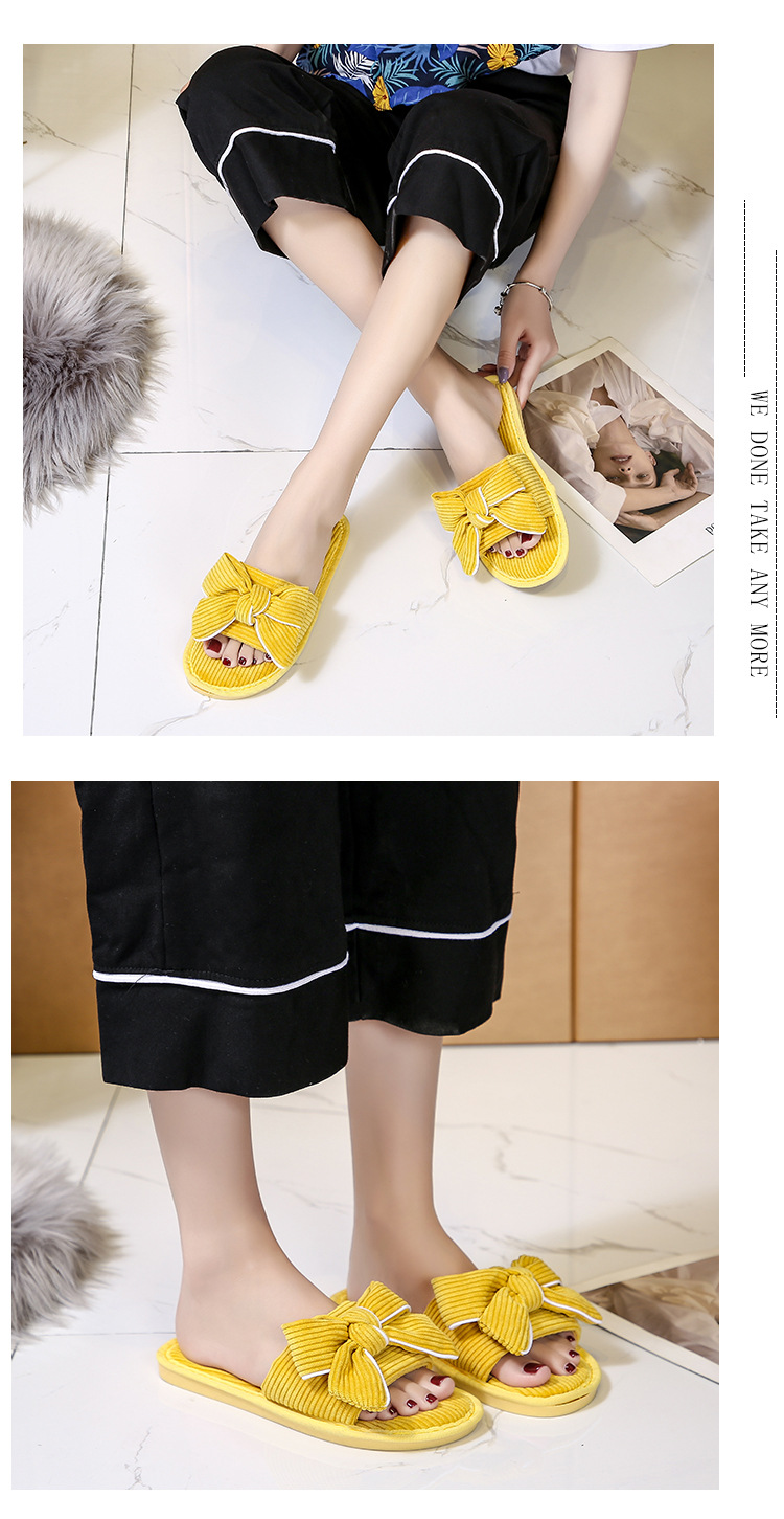 flat soft bottom non-slip bow slippers  NSPE25003