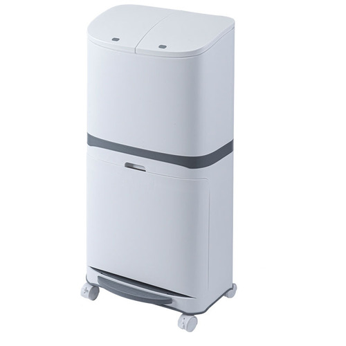 Kitchen waste classification trash can household foot pedal dry and wet separation with lid deodorant living room high-end double-layer trash can