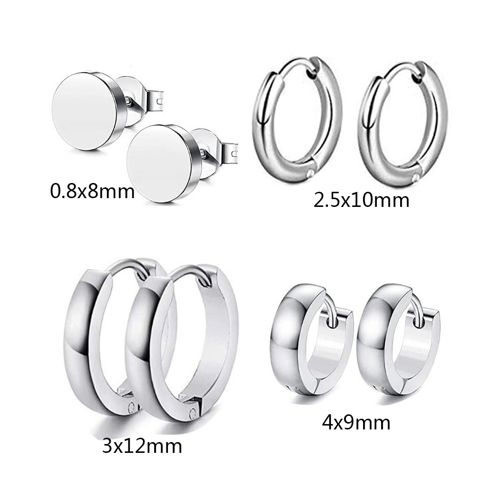 Pointed titanium steel lip stud product view