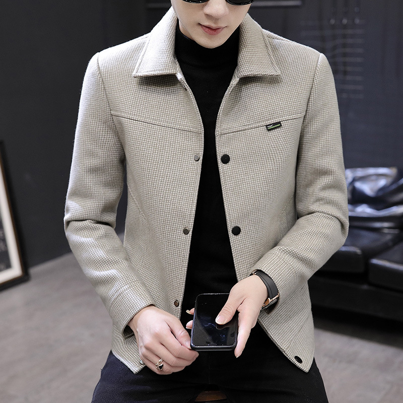 millet coat man Jacket Korean version of the trend 2020 leisure time work clothes Autumn and winter handsome Jacket coat