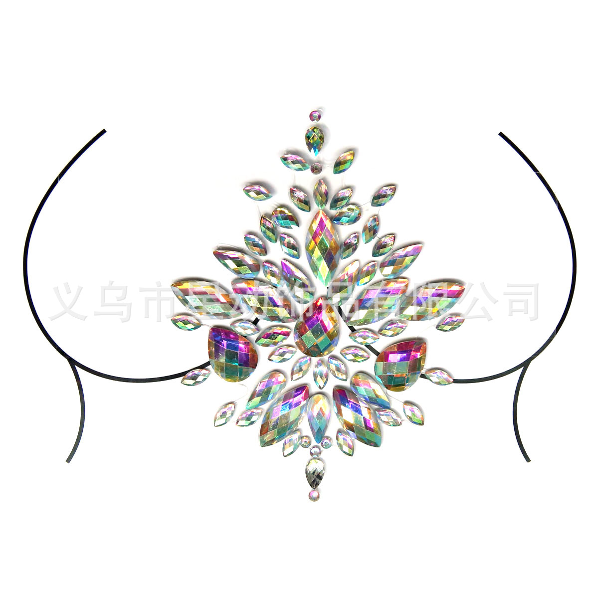 ز ǿزTattoo Crystal Stickers Chest Sticker